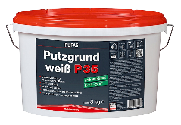 PUFAS Putzgrund weiß P 35 grob PUFAS Putzgrund weiß P 35 grob