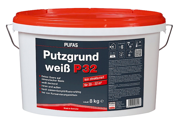 PUFAS Putzgrund weiß P32 fein PUFAS Putzgrund weiß P32 fein