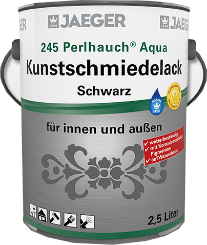 Jaeger Perlhauch® Aqua-Kunstschmiedelack mattschwarz