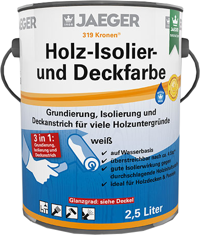 Jaeger Kronen® Holz-Isolier- und Deckfarbe