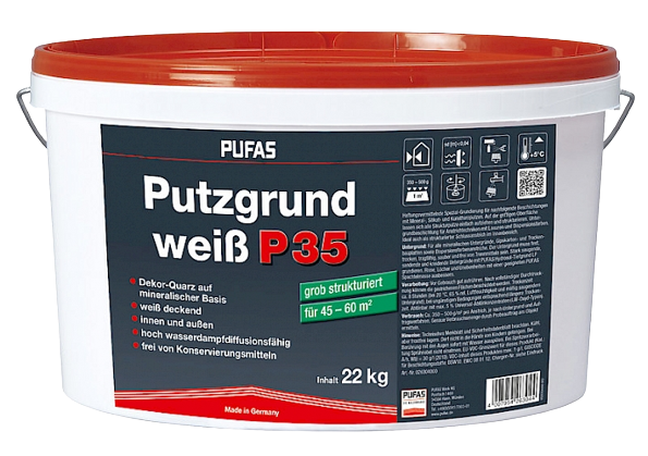 PUFAS Putzgrund weiß P 35 grob