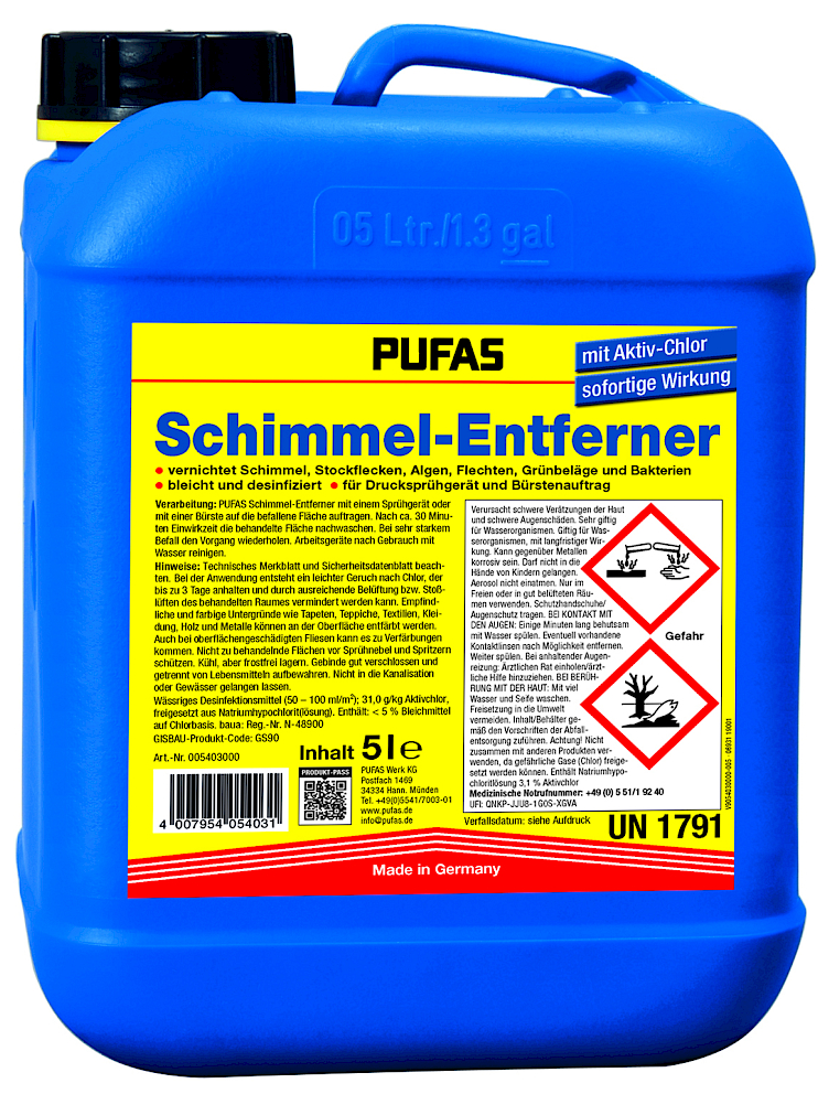 PUFAS Schimmelspray Schimmel-Entferner