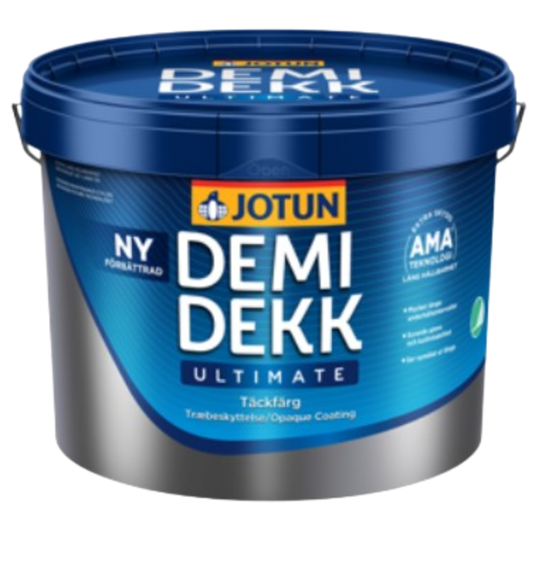 Jotun DEMIDEKK Ultimate Täckfärg Farbe für Holz Außen Holzdeckfarbe