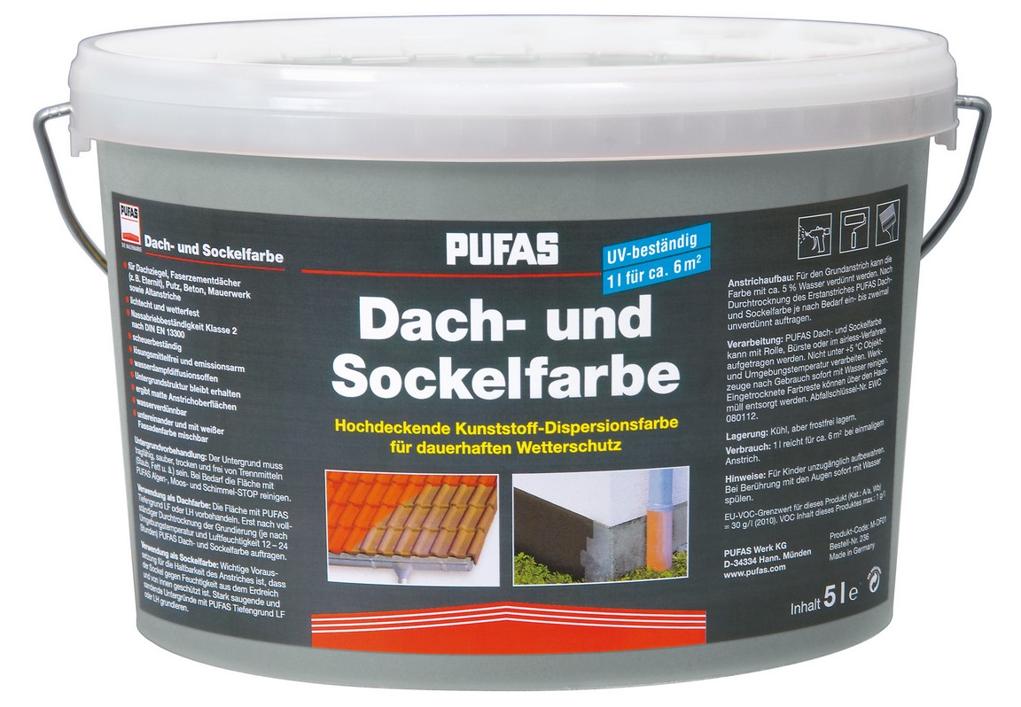 PUFAS Dach- und Sockelfarbe
