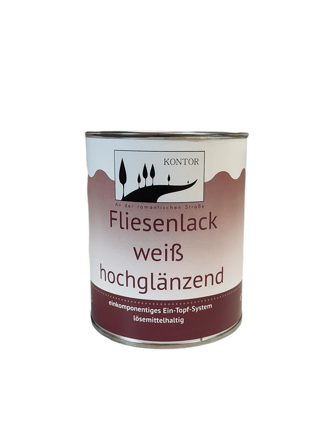 Kontor Fliesenlack weiß Hochglänzend 750ml