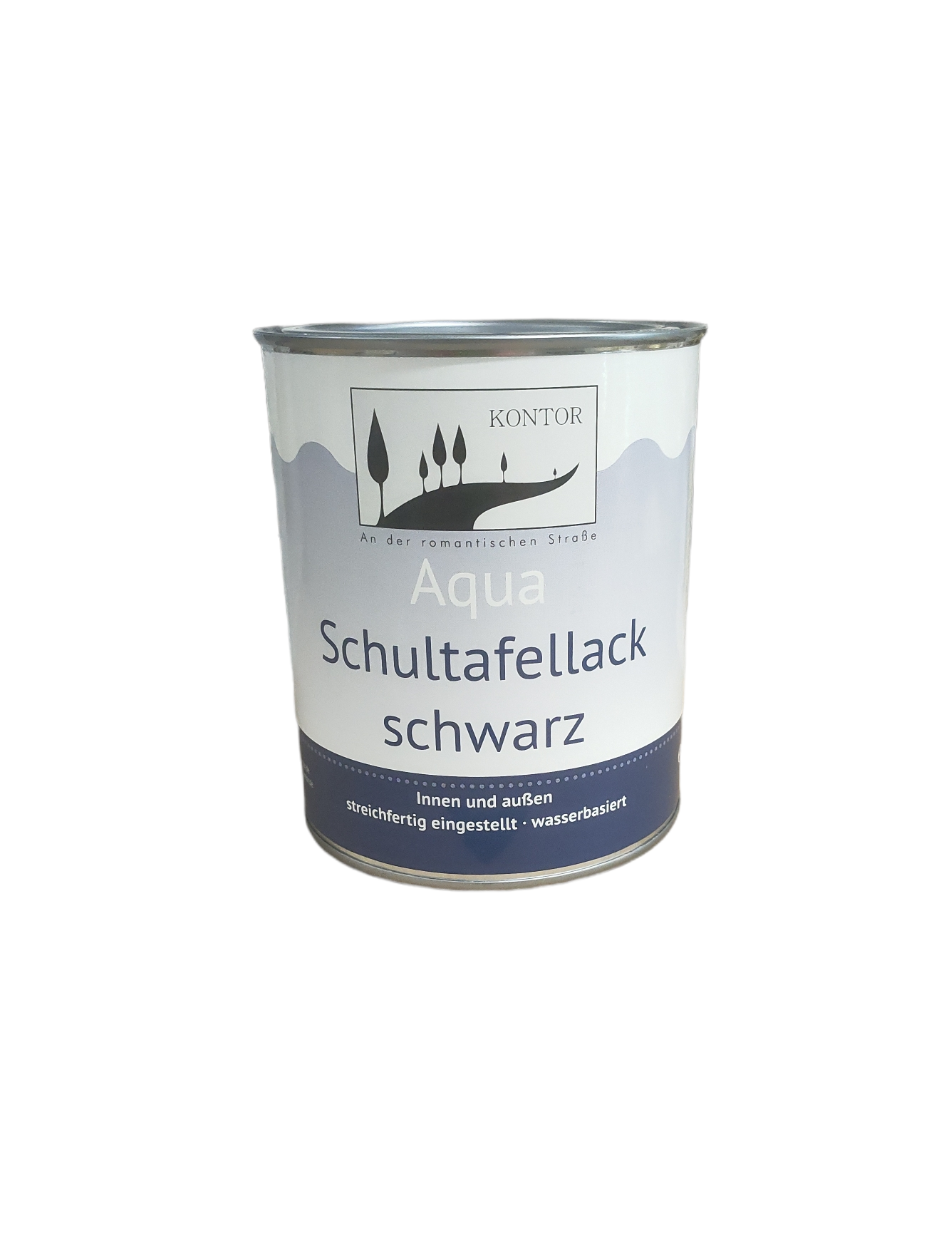 Kontor Aqua Schultafellack Schwarz 750ml