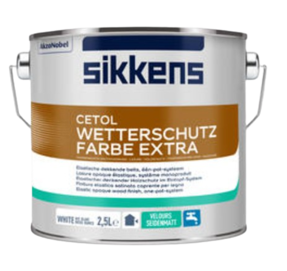 Cetol Wetterschutzfarbe weiß Holzdeckfarbe für Außen 