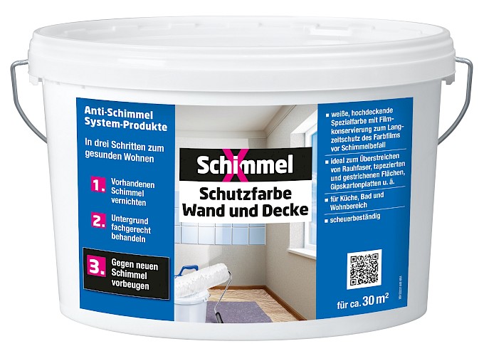 SchimmelX Schutzfarbe Wand und Decke