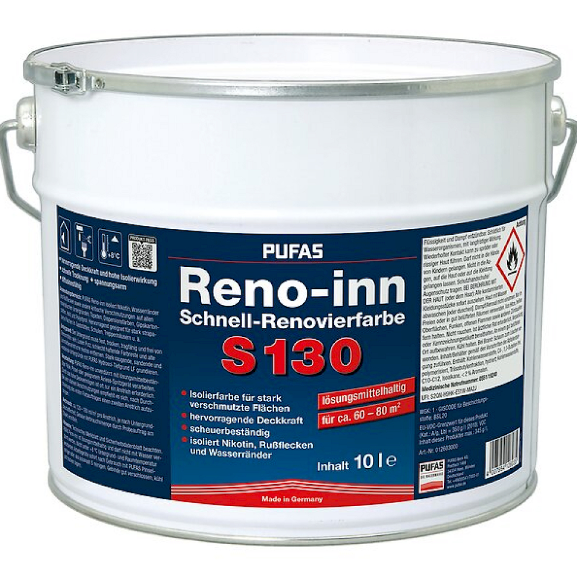 Pufas Reno-inn Schnell-Renovierfarbe S130 10L