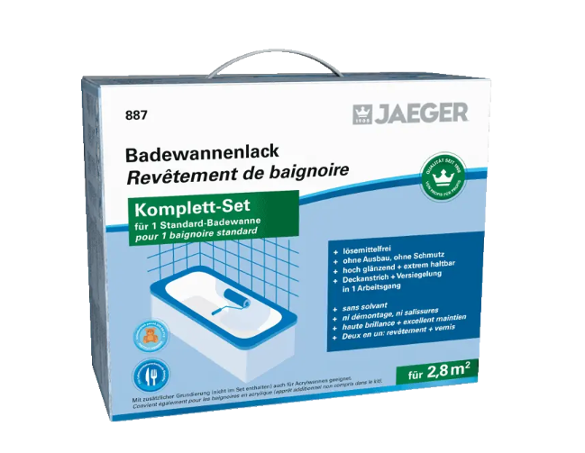 Jaeger Badewannenlack 887 Lackset 2,8m² alpinweiss
