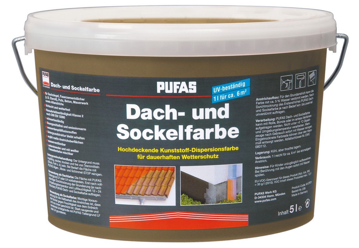PUFAS Dach- und Sockelfarbe