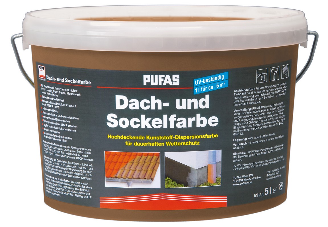 PUFAS Dach- und Sockelfarbe