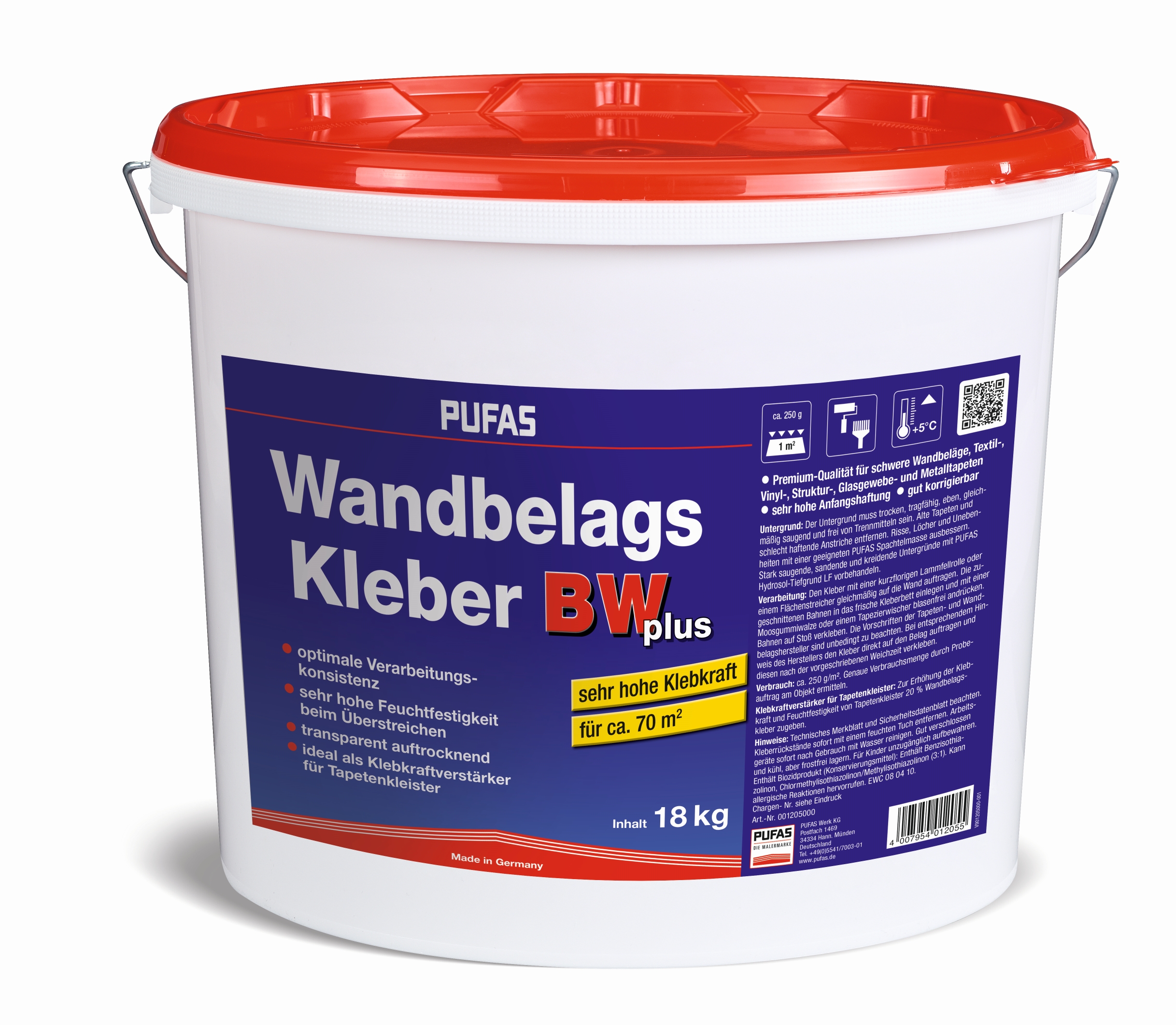 PUFAS Wandbelags- und Bordürenkleber BW plus