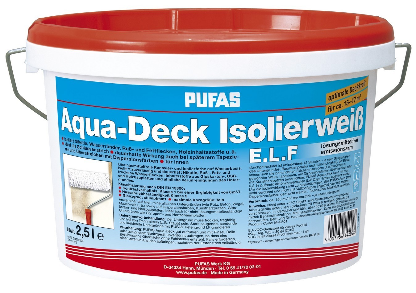 PUFAS Aqua-Deck Isolierweiß E.L.F