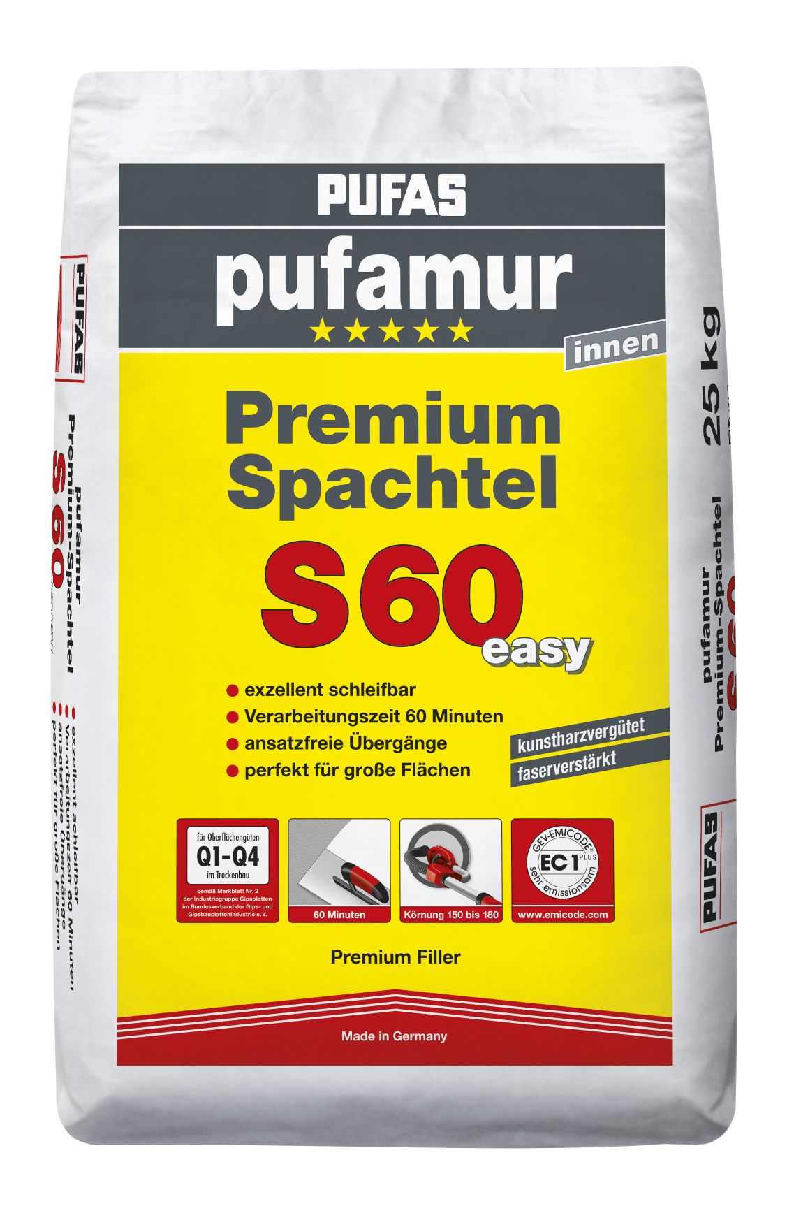 PUFAS pufamur Premium-Spachtel S60 easy