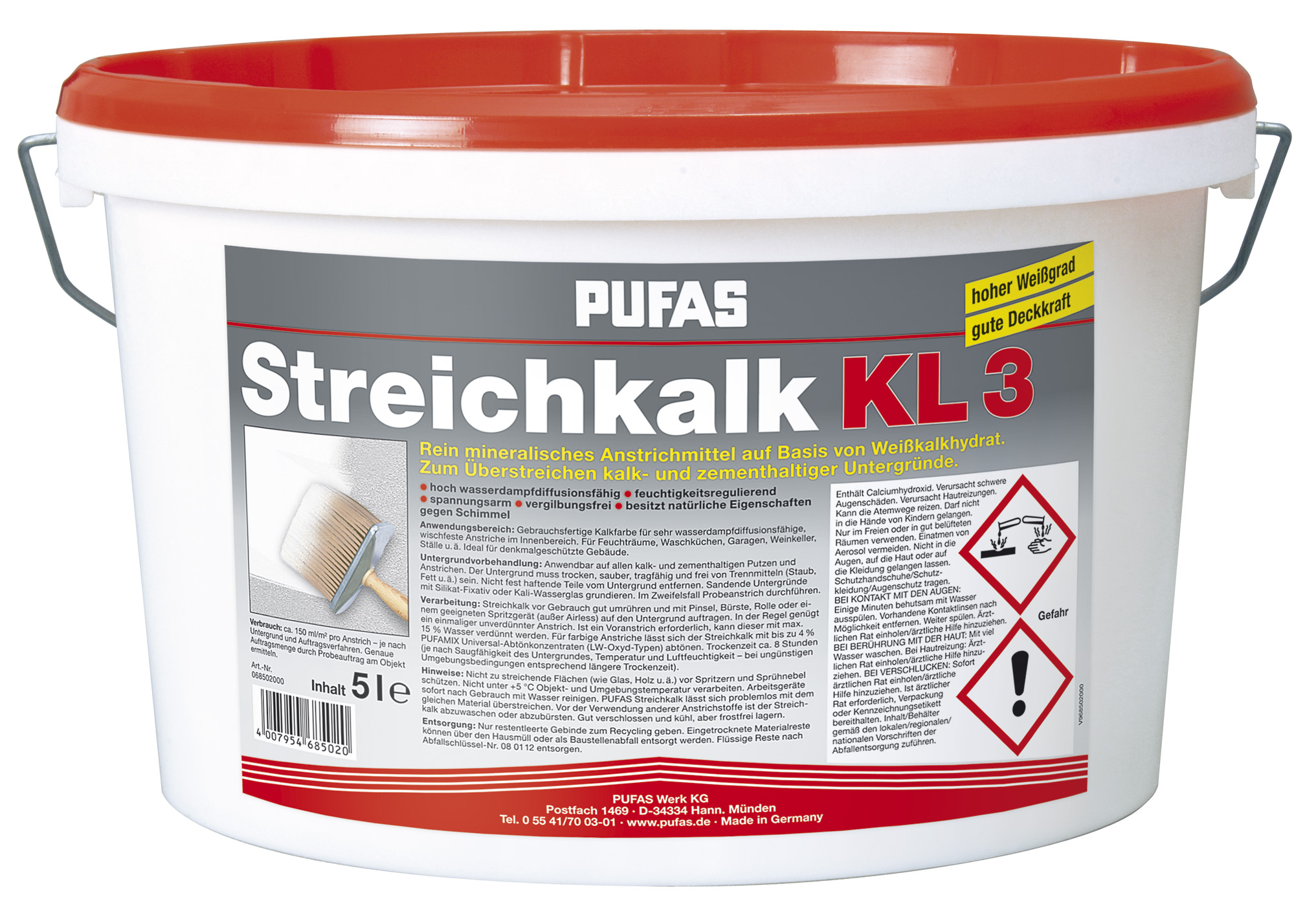 PUFAS Streichkalk KL3