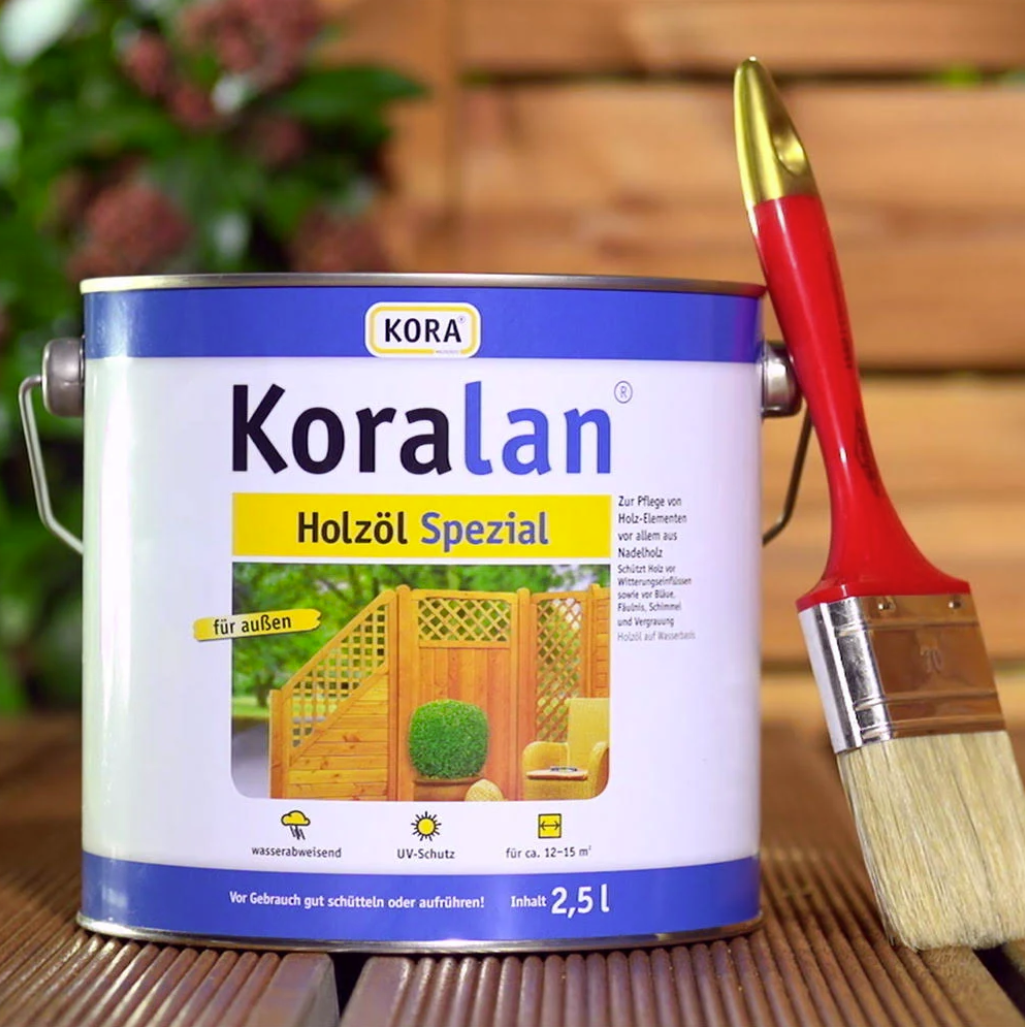 Koralan Holzöl-Spezial Holzschutz für Außen