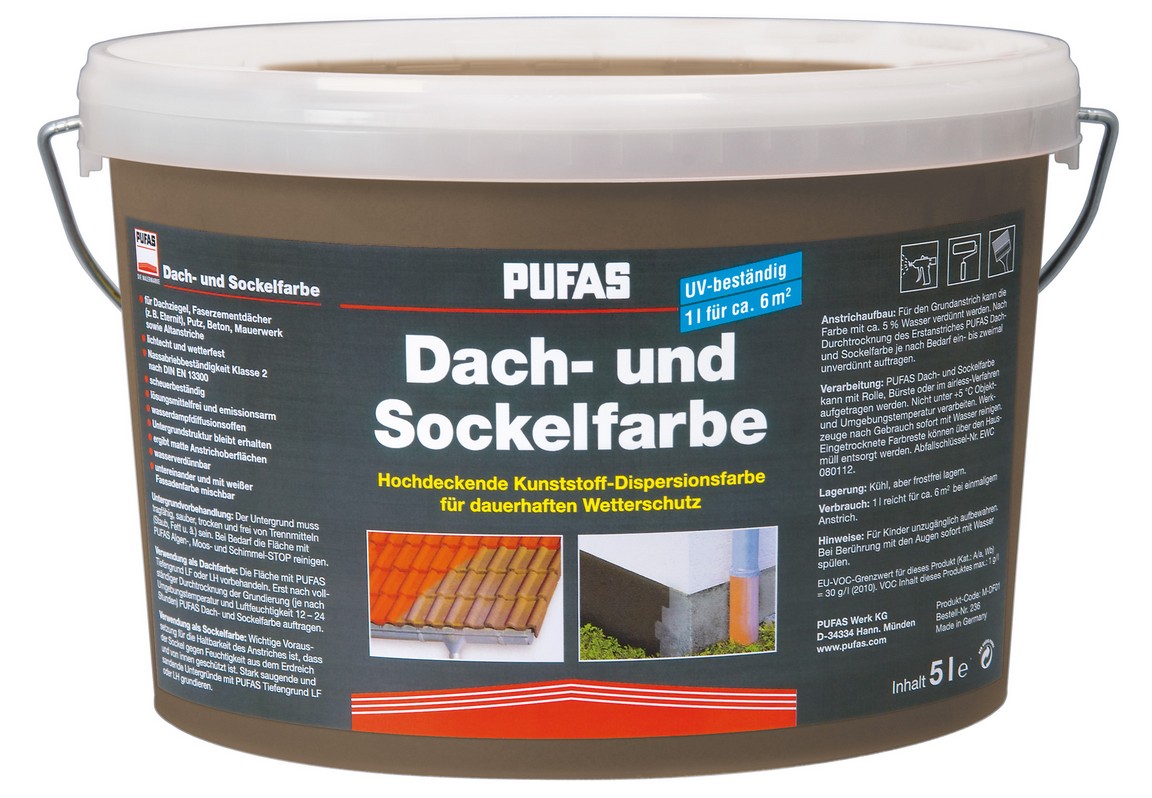 PUFAS Dach- und Sockelfarbe