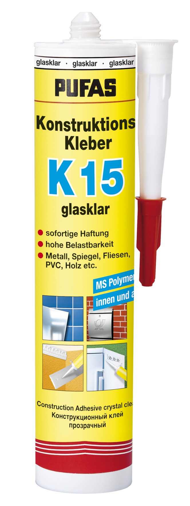 PUFAS Kontruktions-Kleber K15 glasklar