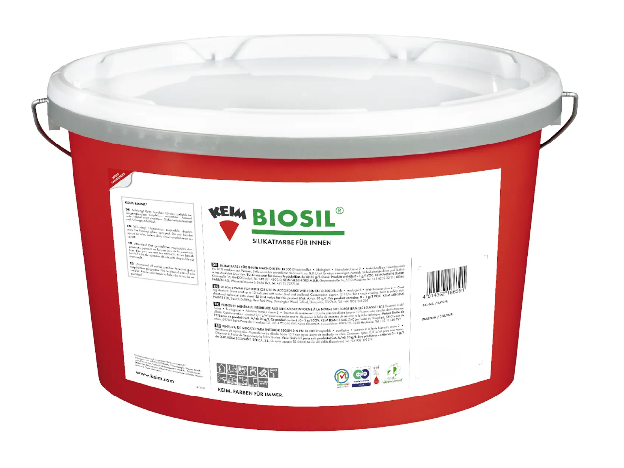 Keim Biosil 5L Silikatfarbe für Innen Mineralisch Weiß